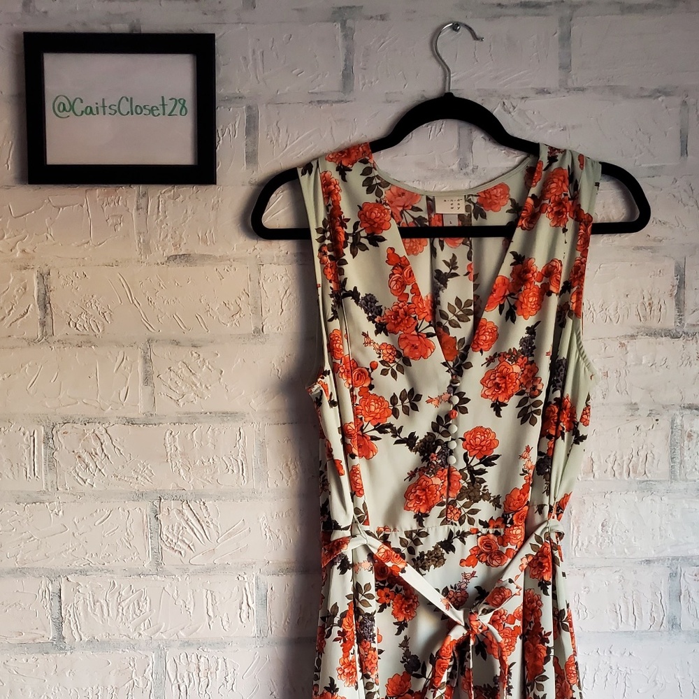 Tiffany Blue Floral Tea Dress, A New Day.